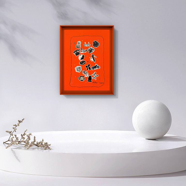 Original Abstract Expressionism Abstract Painting by Sanming Li