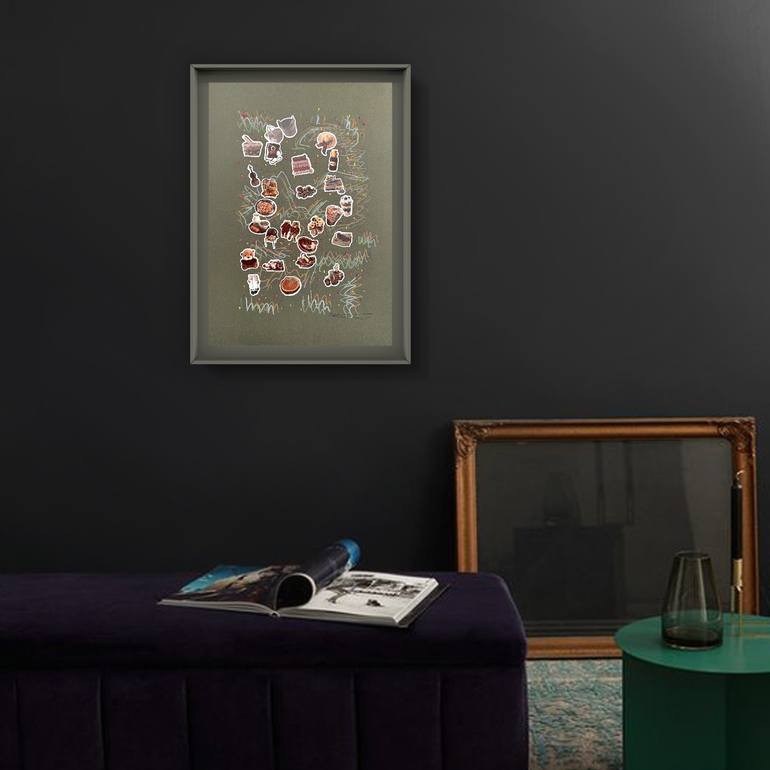 Original Abstract Expressionism Abstract Painting by Sanming Li