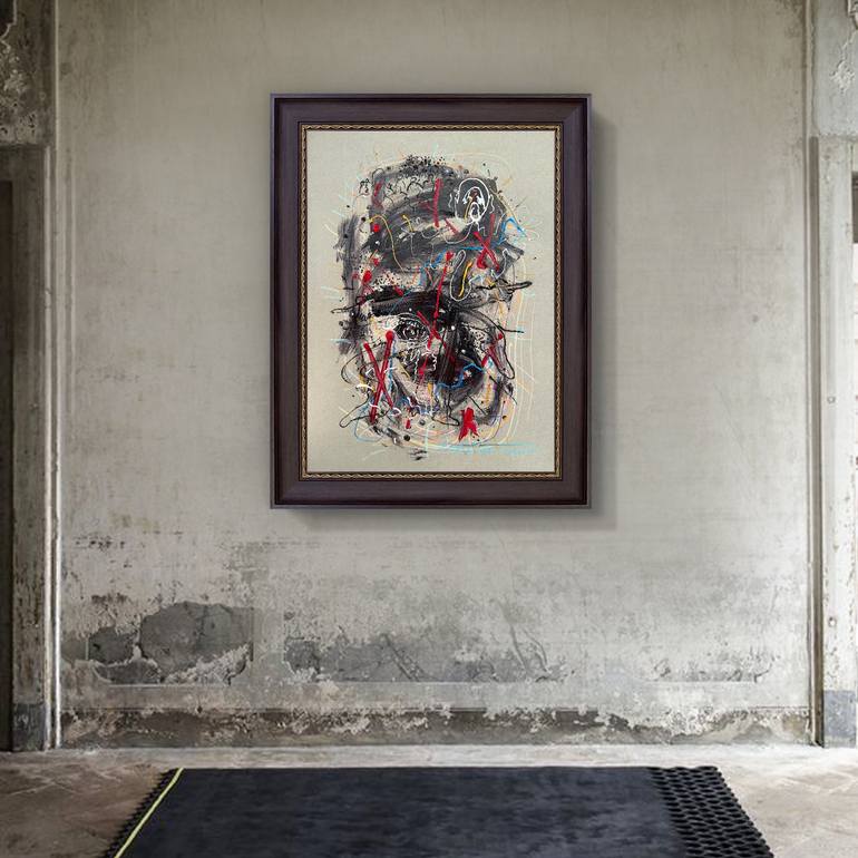 Original Abstract Expressionism Abstract Painting by Sanming Li