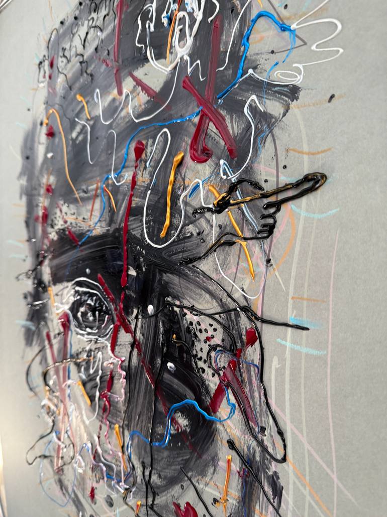 Original Abstract Expressionism Abstract Painting by Sanming Li
