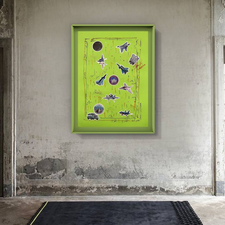 Original Abstract Expressionism Abstract Painting by Sanming Li