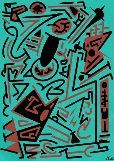 Original Digital Art Abstract Digital by Milo Bodino