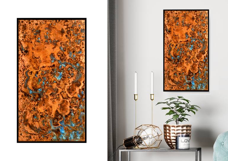 Original Art Deco Abstract Painting by Ishara Madushanka