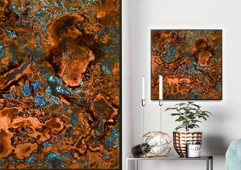 Original Art Deco Abstract Painting by Ishara Madushanka
