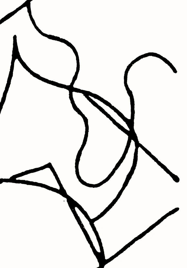 Original Abstract People Drawing by Tinay -