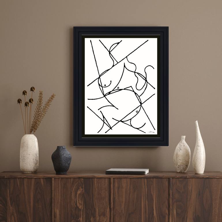 Original Abstract People Drawing by Tinay -