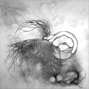 Original Black & White Abstract Drawings by Franck Chastanier