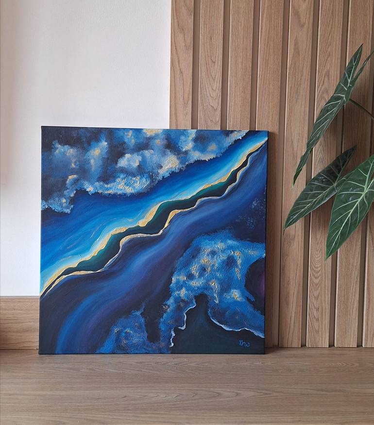 Original Abstract Expressionism Abstract Painting by Dominika WrzałKo