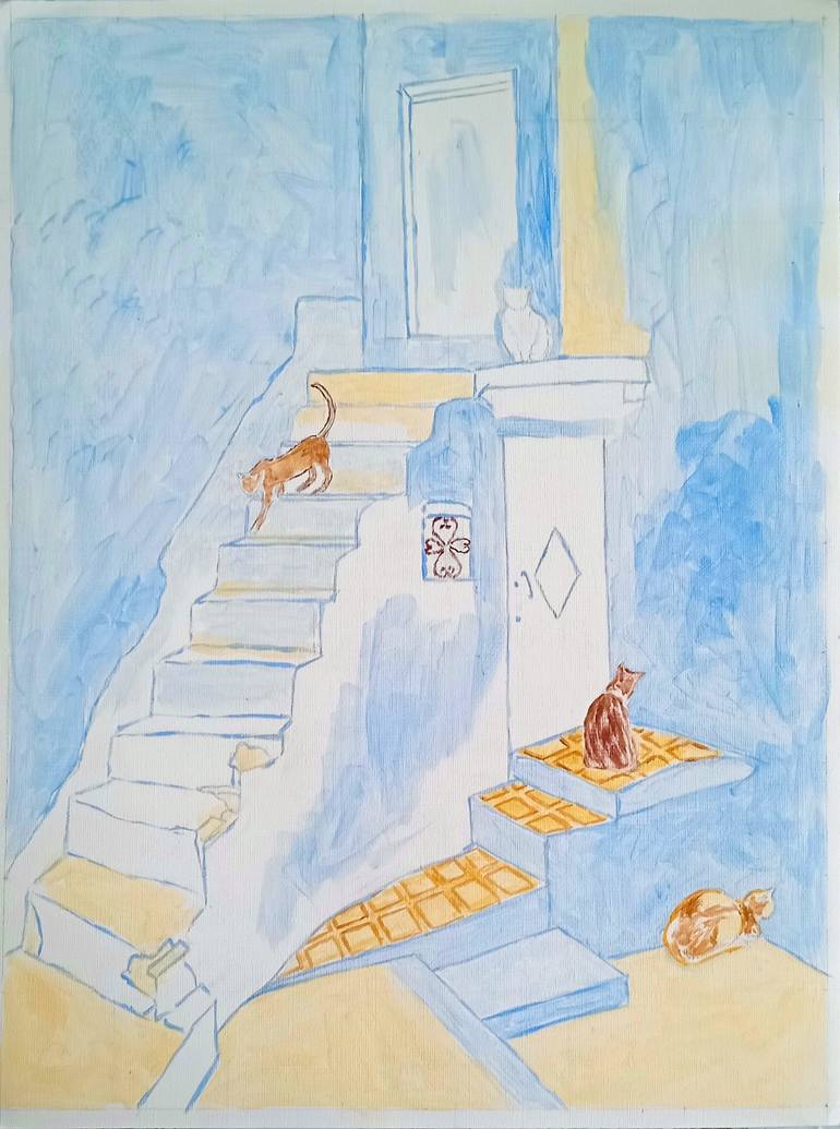 Original Contemporary Architecture Painting by Liubov Samoilova