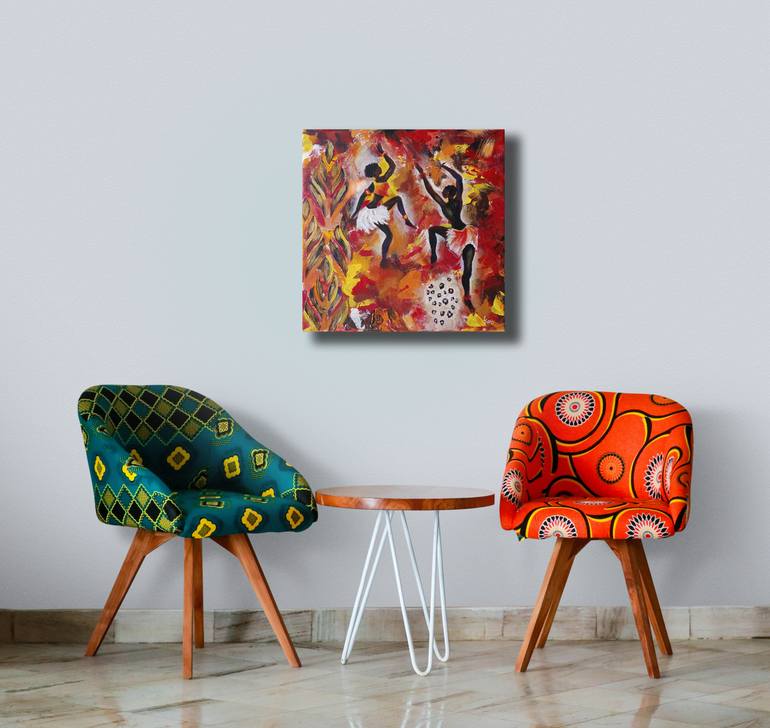 Original Abstract People Painting by Liubov Samoilova