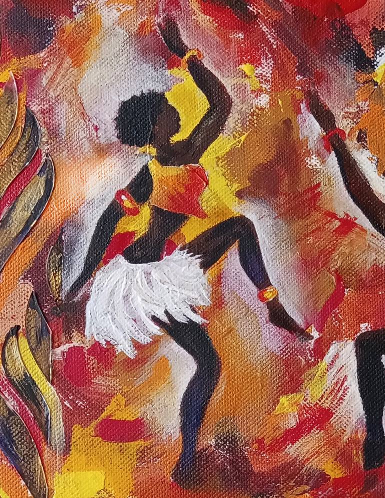 Original Abstract People Painting by Liubov Samoilova