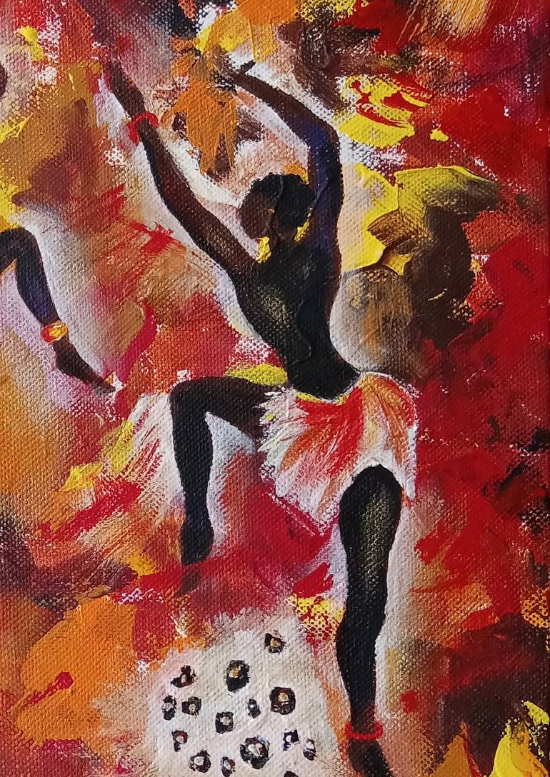 Original Abstract People Painting by Liubov Samoilova
