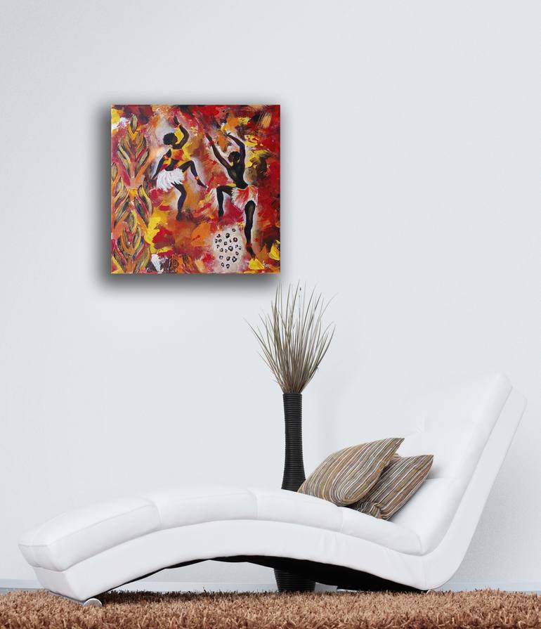 Original Abstract People Painting by Liubov Samoilova