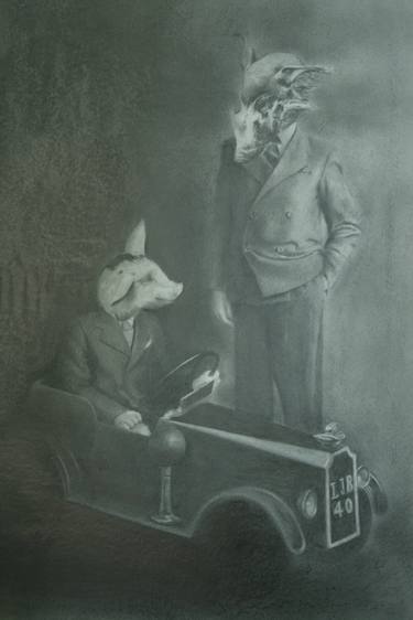 Print of Surrealism People Drawings by Lee Boyd