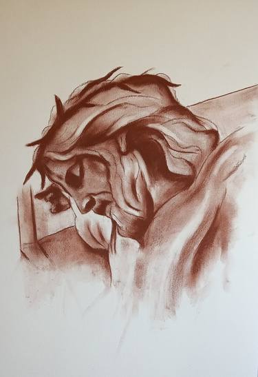 Original Classicism Men Drawings by Massimo Tofani