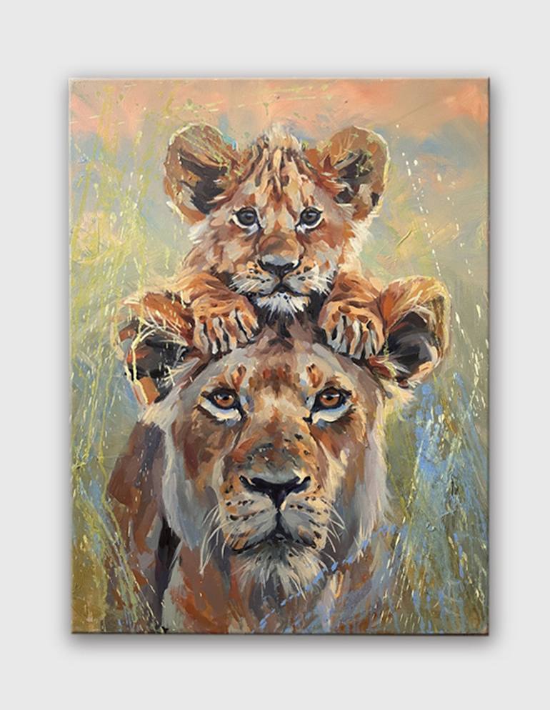 Original Realism Animal Painting by Elena Recondo