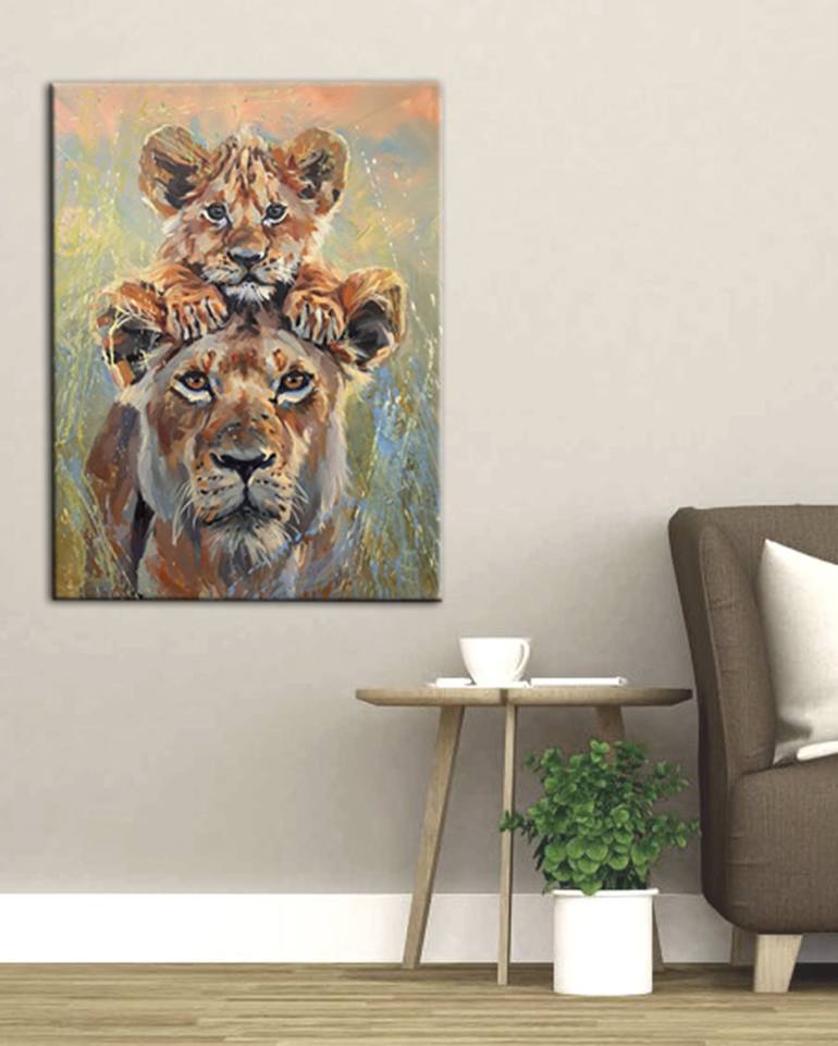 Original Realism Animal Painting by Elena Recondo