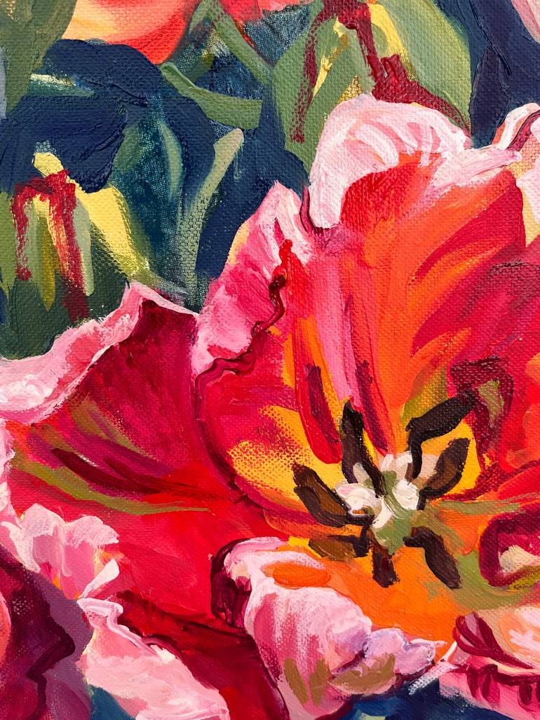 Original Impressionism Floral Painting by Elena Recondo