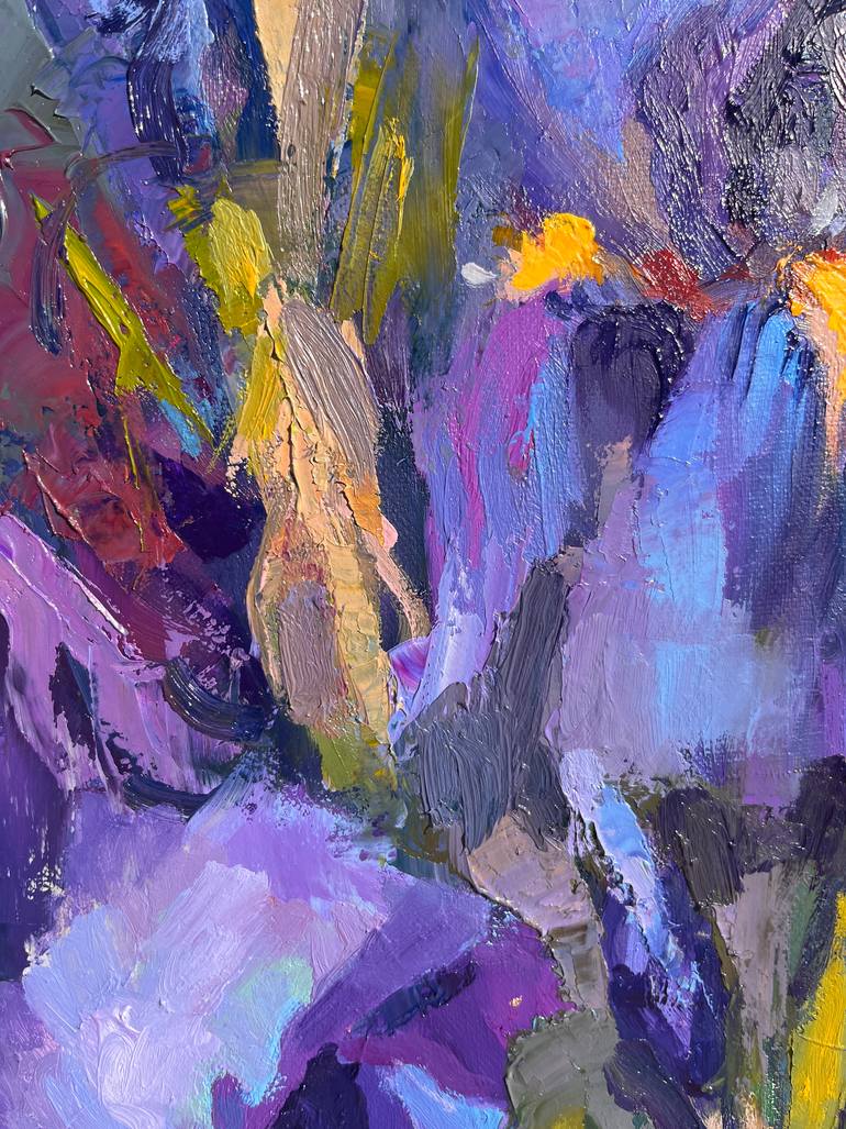 Original Impressionism Floral Painting by Elena Recondo