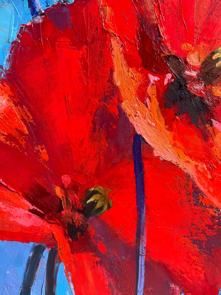 Original Impressionism Floral Painting by Elena Recondo