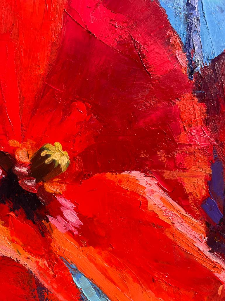 Original Impressionism Floral Painting by Elena Recondo