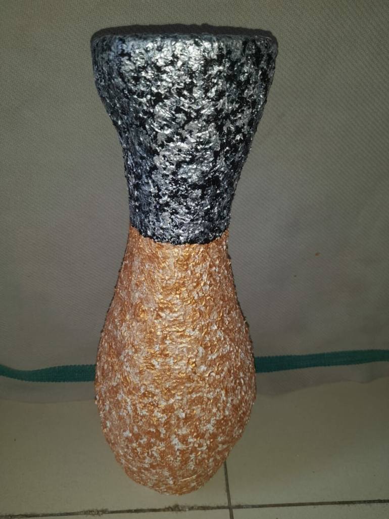 Original Art Deco Floral Sculpture by Gule Sahar
