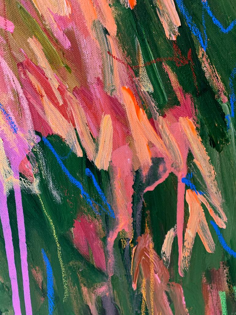 Original Abstract Expressionism Abstract Painting by Sima Salehi Rahni