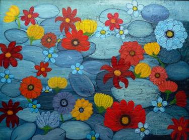 Saatchi Art Artist Ricarda Schmerbach; Paintings, “Flowers at the S” #art