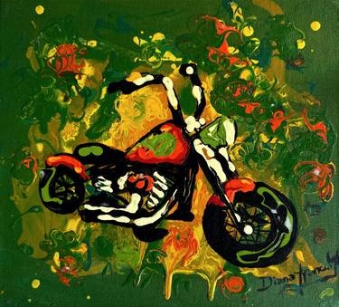 Print of Abstract Expressionism Transportation Paintings by Diana Francia Gomez Ordóñez