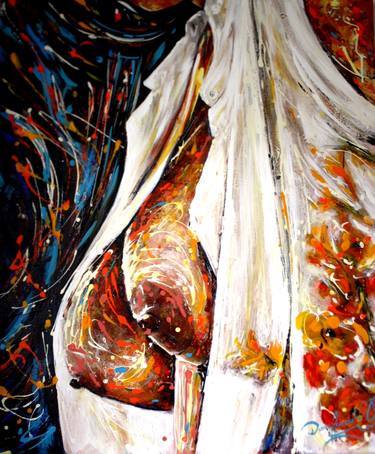 Original Expressionism Erotic Paintings by Diana Francia Gomez Ordóñez