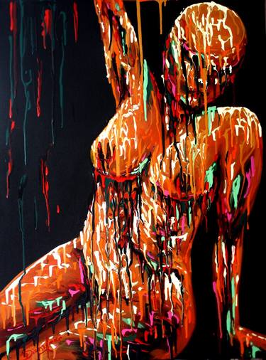 Original Expressionism Nude Paintings by Diana Francia Gomez Ordóñez