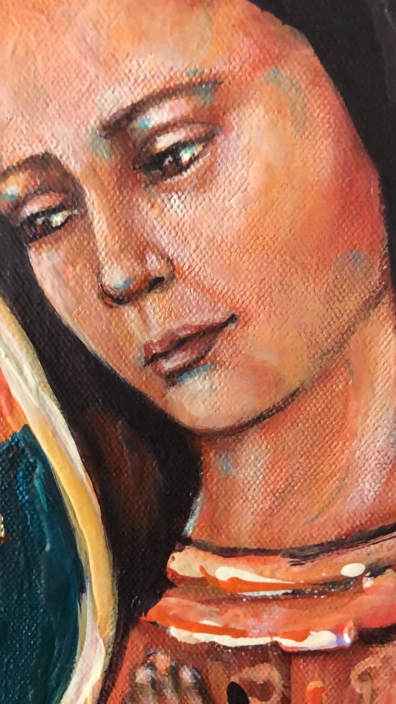 Original Expressionism Religion Painting by Diana Francia Gomez Ordóñez