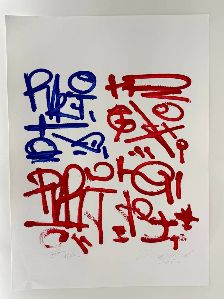 Original Contemporary Calligraphy Drawing by Rodion Gilmitdinov