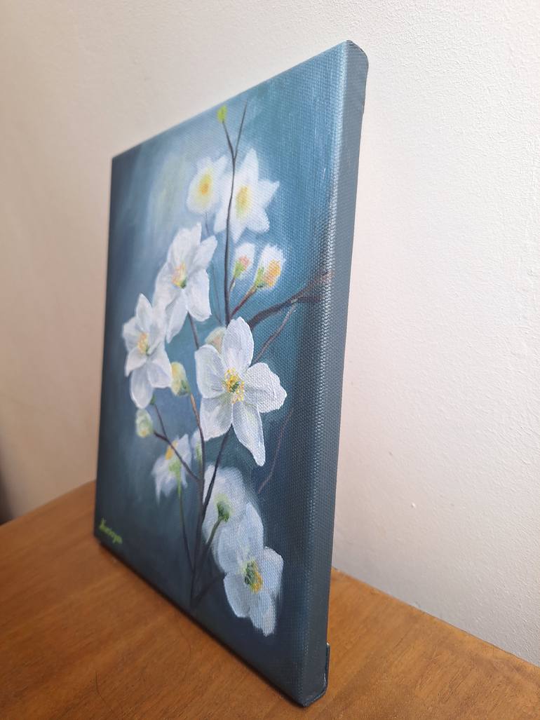 Original Realism Floral Painting by Narine Nersisyan