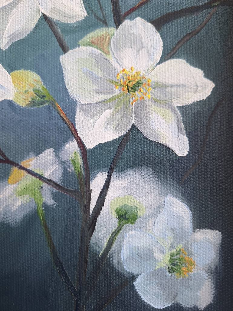 Original Realism Floral Painting by Narine Nersisyan
