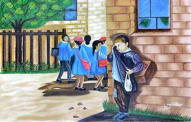 Original Conceptual Children Painting by Sidra  Idrees 