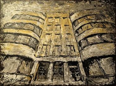 Original Expressionism Architecture Paintings by Dainius Gajauskas
