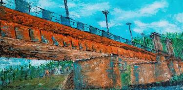 Original Expressionism Architecture Paintings by Dainius Gajauskas