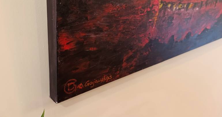Original Expressionism Architecture Painting by Dainius Gajauskas