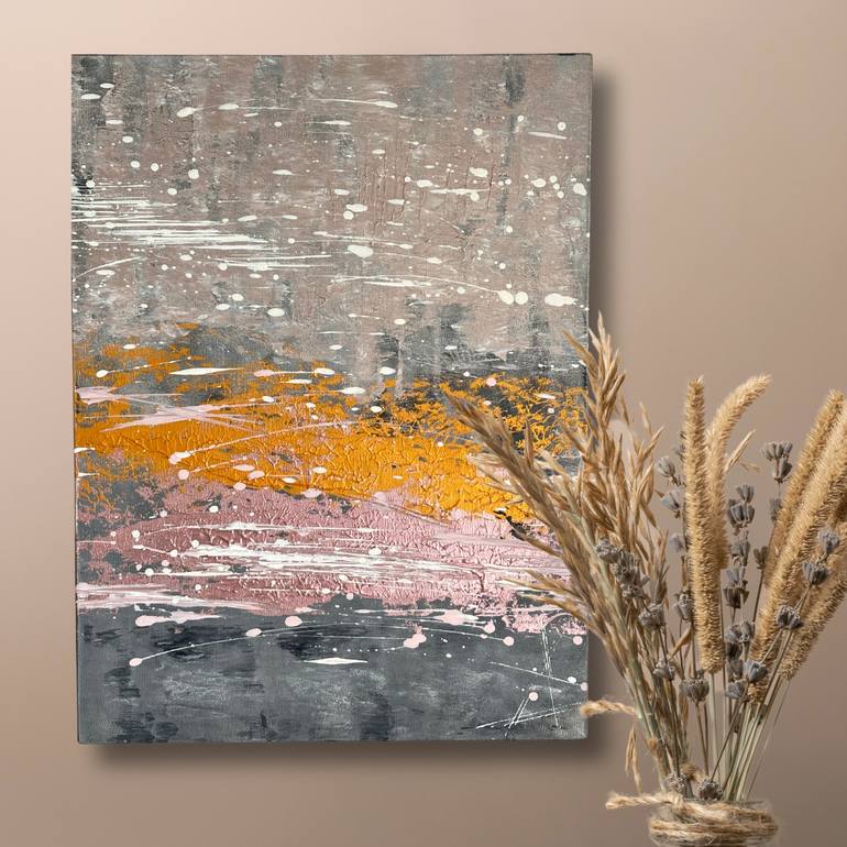 Original Abstract Expressionism Abstract Painting by Olga Denishchik