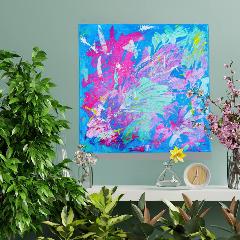 Original Abstract Expressionism Abstract Painting by Olga Denishchik