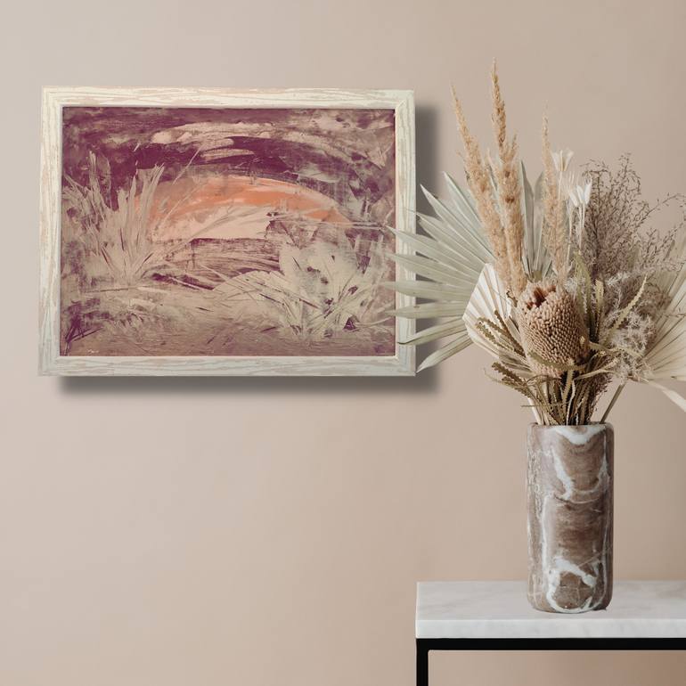Original Abstract Expressionism Abstract Painting by Olga Denishchik
