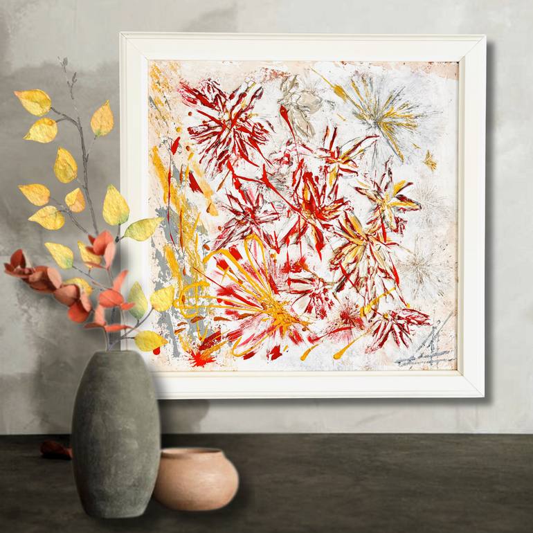 Original Abstract Expressionism Abstract Painting by Olga Denishchik