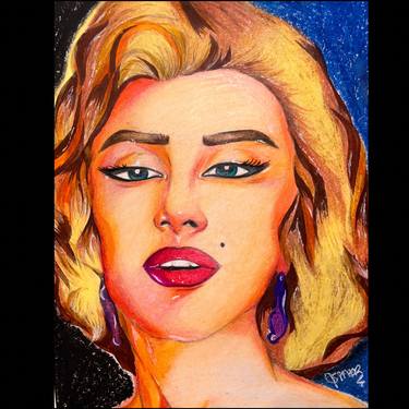 Original Expressionism Pop Culture/Celebrity Mixed Media by Simar Sadana