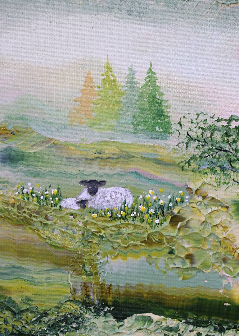 Original Expressionism Landscape Painting by Ekaterina Koroleva