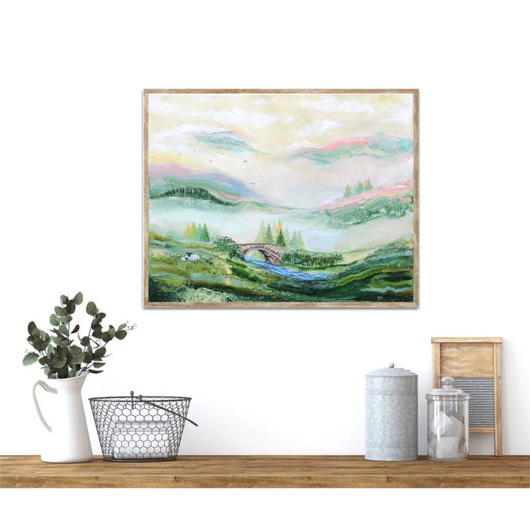 Original Expressionism Landscape Painting by Ekaterina Koroleva