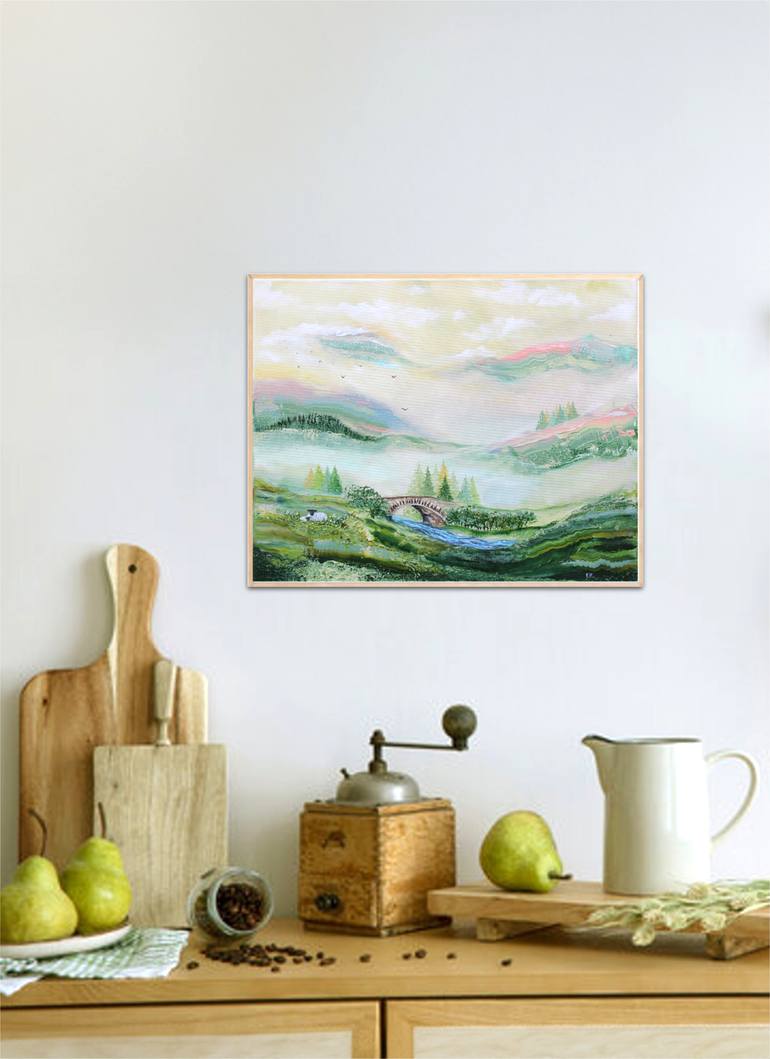 Original Expressionism Landscape Painting by Ekaterina Koroleva