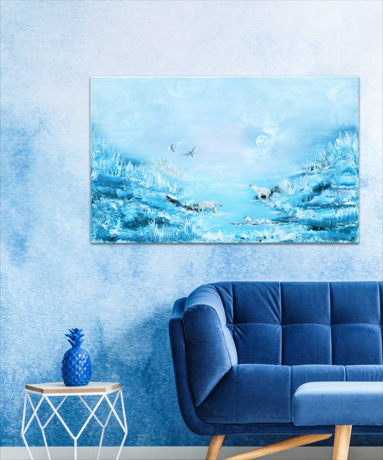 Original Expressionism Animal Painting by Ekaterina Koroleva