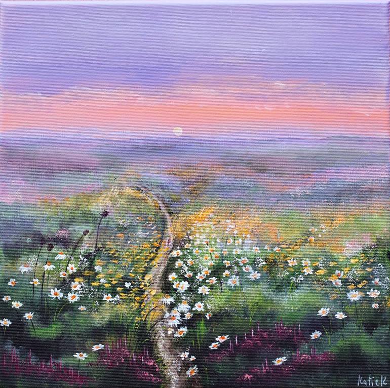 Original Expressionism Landscape Paintings by Ekaterina Koroleva