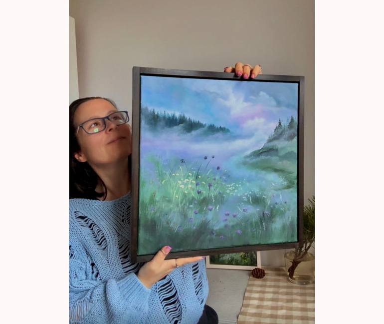 Original Expressionism Landscape Painting by Ekaterina Koroleva